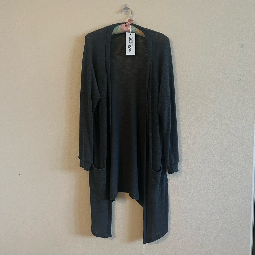 Meaneor Womens Casual Open Front long sleeve Knitted Cardigan